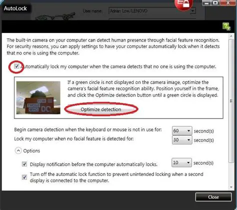 Key Features of Lenovo AutoLock