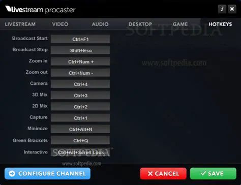 Key Features of Livestream Procaster