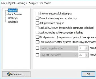 Key Features of Lock My PC Free Edition