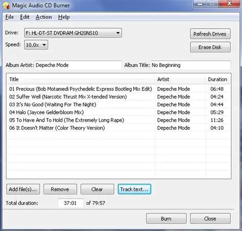 Key Features of Magic Audio CD Burner