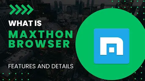Key Features of Maxthon JB Browser