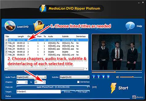 Key Features of MediaLion DVD Ripper