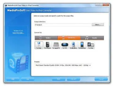 Key Features of MediaProSoft Free Video to iPod Converter