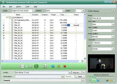 Key Features of MediaVideoConverter DVD to DivX Converter