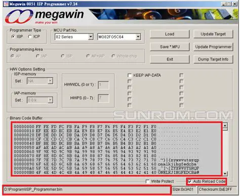 Key Features of Megawin 8051 ISP via COM Port
