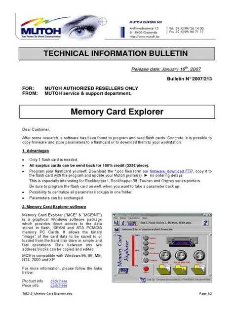 Key Features of Memory Card Explorer