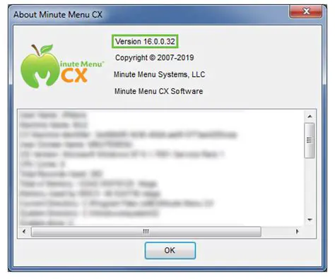 Key Features of Minute Menu CX