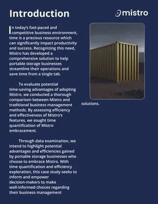 Key Features of MISTRO Finance