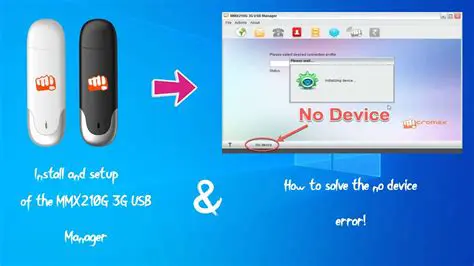 Key Features of MMX210G 3G USB Manager