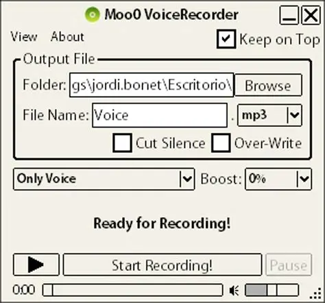 Key Features of Moo0 VoiceRecorder