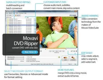 Key Features of Movavi DVD Ripper