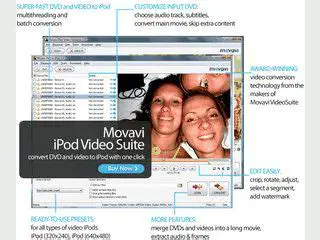 Key Features of Movavi iPod Video Suite