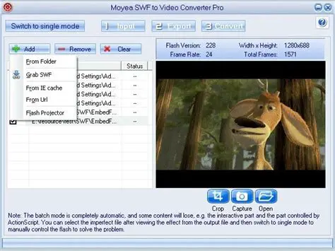 Key Features of Moyea SWF to Video Converter Pro