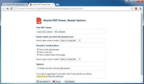 Key Features of Mozilla PDF Viewer Reader