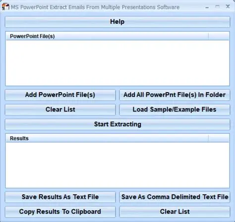 Key Features of MS PowerPoint Extract Emails From Multiple Presentations Software