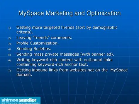Key Features of Myspace Marketing Manager