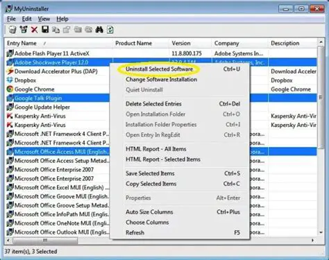 Key Features of MyUninstaller