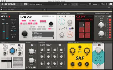 Key Features of Native Instruments Reaktor Elements Selection