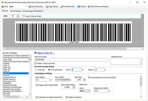 Key Features of Neodynamic Barcode Professional for WPF