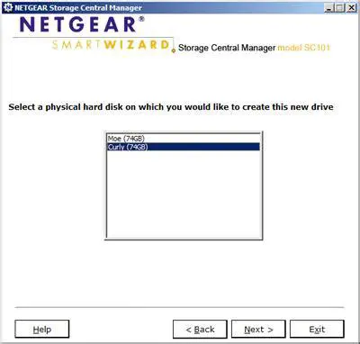 Key Features of NETGEAR SC101 Storage Central Manager Software