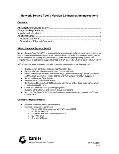 Key Features of Network Service Tool V
