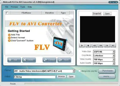 Key Features of Nidesoft FLV to AVI Converter