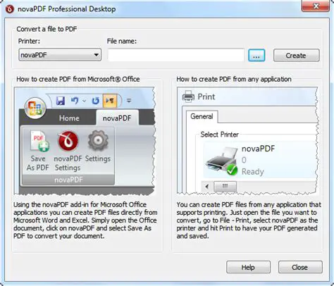 Key Features of NovaPDF Printer