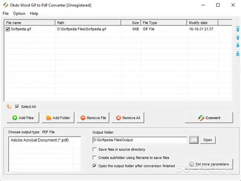 Key Features of Okdo Gif to Pdf Converter