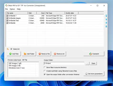 Key Features of Okdo Pdf to Gif Tiff Ico Converter