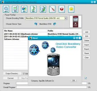 Key Features of OneClick BlackBerry Video Converter