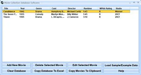 Key Features of Our Movie Collection Database Software