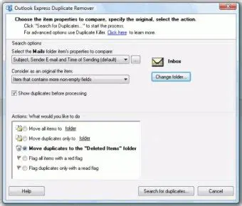 Key Features of Outlook Express Duplicate Remover