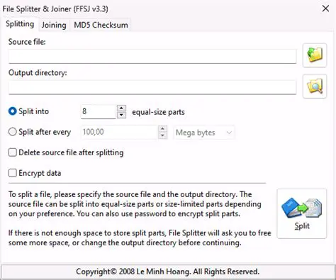 Key Features of PCBooster Free File Splitter Joiner