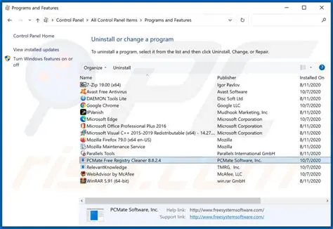 Key Features of PCMate Free Uninstall Manager