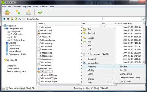 Key Features of PeaZip Browser Addon Toolbar