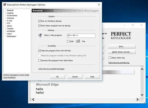 Key Features of Perfect Keylogger