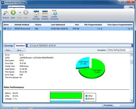 Key Features of PerfectDisk Free Defrag