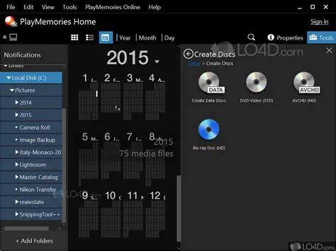Key Features of PlayMemories Home