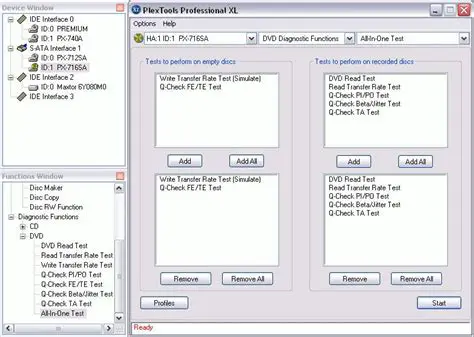 Key Features of PlexTools Professional