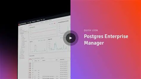 Key Features of Postgres Enterprise Manager