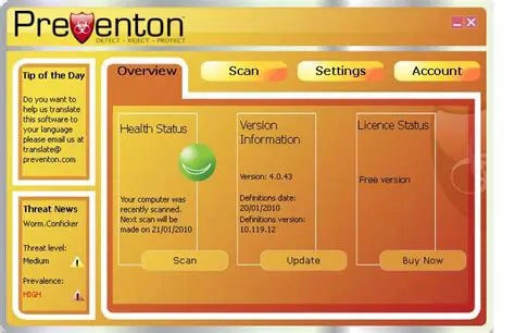 Key Features of Preventon Antivirus