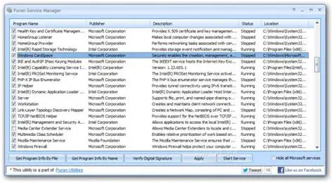 Key Features of Puran Service Manager