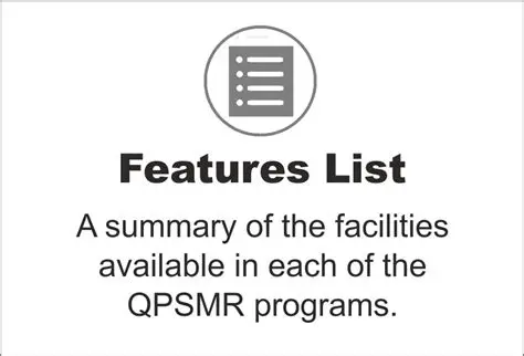 Key Features of QPSMR Input