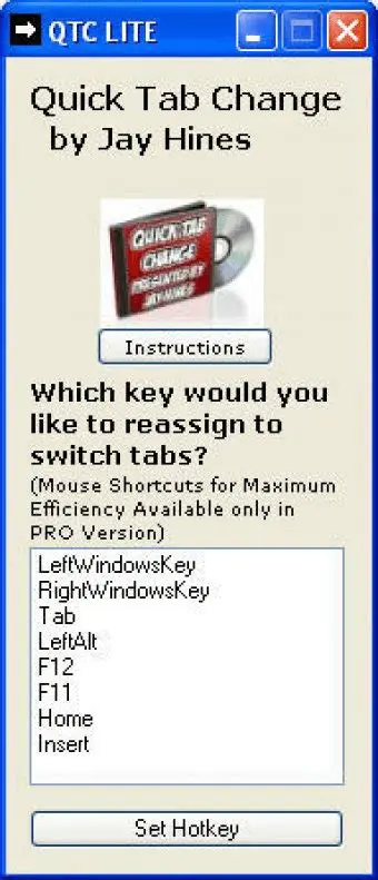 Key Features of Quick Tab Change