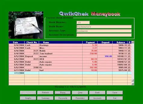 Key Features of QwikChek Moneybook