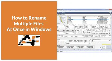 Key Features of Rename Multiple Files At Once Software