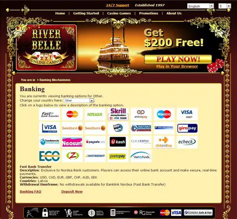 Key Features of River Belle Online Casino