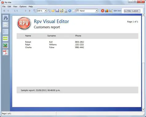 Key Features of RPV Reports Viewer