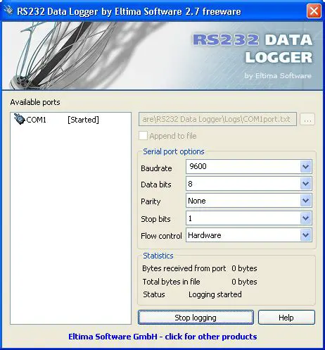 Key Features of RS232 Data Logger