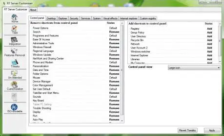 Key Features of RT Server Customizer